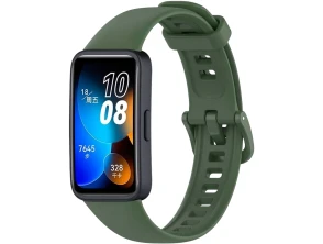 Correia de Silicone Verde Escuro Huawei Band 8 / Huawei Band 9 / Honor Band 9 por CROCOCASE