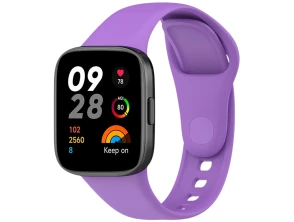 Comprar Correia de silicone Morado para Xiaomi Redmi Watch 3 - Marca CROCOCASE Correia de silicone Morado para Xiaomi Redmi Watch 3 - Marca CROCOCASE