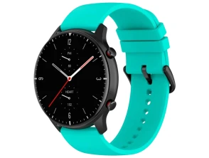 Comprar Correia de Silicone Turquesa Universal 22mm para Smartwatch Xiaomi/Amazfit/Samsung/Huawei/Realme/Ticwatch - CROCOCASE Correia de Silicone Turquesa Universal 22mm para Smartwatch Xiaomi/Amazfit/Samsung/Huawei/Realme/Ticwatch - CROCOCASE