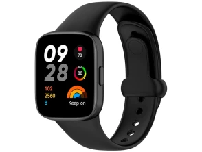 Comprar Correa de silicone para Xiaomi Redmi Watch 3 Sports em Preto - CROCOCASE Correa de silicone para Xiaomi Redmi Watch 3 Sports em Preto - CROCOCASE