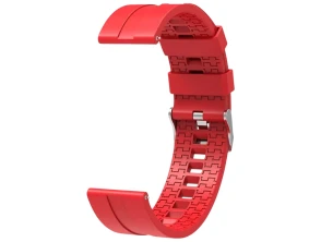 Comprar Correia Universal de Silicona Vermelha 22mm para Smartwatch Xiaomi/Amazfit/Samsung/Huawei/Realme/Ticwatch Correia Universal de Silicona Vermelha 22mm para Smartwatch Xiaomi/Amazfit/Samsung/Huawei/Realme/Ticwatch