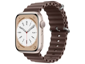 Comprar Correa Apple Watch Wave Marrón 42/44/45/49mm - CROCOCASE Correa Apple Watch Wave Marrón 42/44/45/49mm - CROCOCASE
