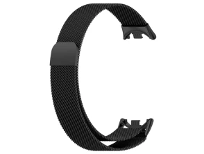 Correa Milanesa Magnética Xiaomi Mi Smart Band 9 e 8 Preto - CROCOCASE Acessórios Smartwatch