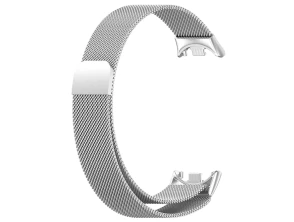 Correa Milanesa Magnética Prata para Xiaomi Mi Smart Band 9 / Mi Smart Band 8