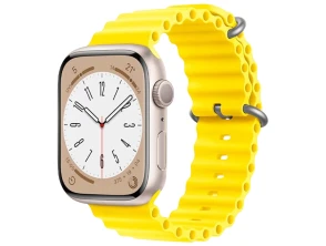 Comprar Correa Apple Watch Amarilla 42/44/45/49mm Wave - CROCOCASE Correa Apple Watch Amarilla 42/44/45/49mm Wave - CROCOCASE