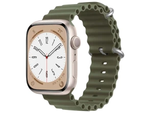 Comprar Correa Apple Watch Wave Verde Alpino 42/44/45/49mm - CROCOCASE Correa Apple Watch Wave Verde Alpino 42/44/45/49mm - CROCOCASE