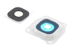 Coberta Câmara Traseira + Lente Cristal Samsung Galaxy A8 Branco