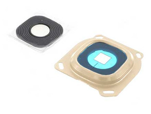 Coberta Câmara Traseira + Lente Cristal Samsung Galaxy A8 Ouro