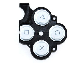 Repuesto D-Pad Rubber y Botones White PSP Slim