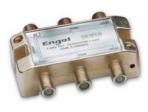 Derivador 4 Saidas Conectores F 25dB Engel