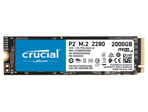 Disco Duro SSD Crucial 2TB P2 PCIE M.2 2280SS