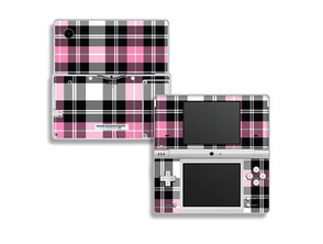 Skin Pink Plaid Nintendo DSi