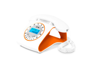 Comprar Telefone Retro Elegance SPC 3606O Branco/Laranja Telefone Retro Elegance SPC 3606O Branco/Laranja