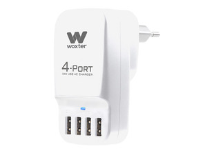 Comprar Pluge 4 portos USB Woxter Branco Pluge 4 portos USB Woxter Branco