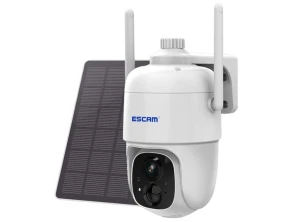 Comprar Câmera de vigilância IP Escam G24 3M Wifi com painel solar Branco Câmera de vigilância IP Escam G24 3M Wifi com painel solar Branco