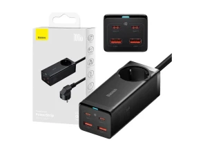 Comprar Carregador Baseus 100W com Enchufe e 2xUSB-A + 2xUSB-C Carregador Baseus 100W com Enchufe e 2xUSB-A + 2xUSB-C