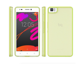 Caso Aquaris M5.5 Gummy Verde