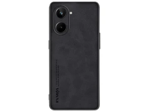 Comprar Capa de Cuero PU Realme 10 em Preto - Marca Crococas e Capa de Cuero PU Realme 10 em Preto - Marca Crococas e