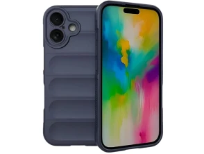 Base de silicone Wave para iPhone 16 Azul Escuro - CROCOCASE