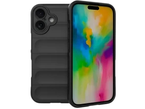 Base de silicone para iPhone 16 Wave Negro - CROCOCASE