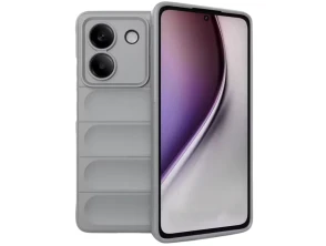 Capa de silicone Xiaomi Pouco M7 Pro Wave Gris Claro
