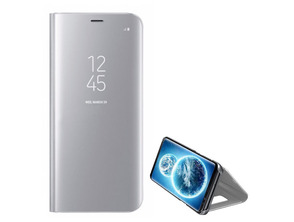 Capa de espelho tipo libro - Samsung Galaxy S9 Plus Prata