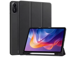 Comprar Capa Inteligente Xiaomi Redmi Pad 2 Pro com Suporte Preto - CROCOCASE Capa Inteligente Xiaomi Redmi Pad 2 Pro com Suporte Preto - CROCOCASE