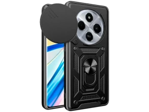 Comprar Capa Armadura Militar Xiaomi Redmi 14C / Pouco C75 com Proteção de Câmara, Suporte Metálico e Anel Negro Capa Armadura Militar Xiaomi Redmi 14C / Pouco C75 com Proteção de Câmara, Suporte Metálico e Anel Negro