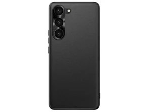 Base Samsung Galaxy S23 - Preto de polipiel e TPU por CROCOCASE