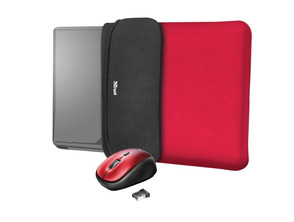 Comprar Funda + Ratón Inalámbrico Trust Yvo 15,6 " Rojo Funda + Ratón Inalámbrico Trust Yvo 15,6 " Rojo