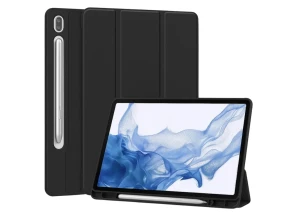 Comprar Capa Negra Compatível Samsung Galaxy Tab S10 FE+ - CROCOCASE Capa Negra Compatível Samsung Galaxy Tab S10 FE+ - CROCOCASE