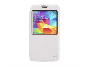 Funda tipo livro com janela para Samsung Galaxy S5 G900 Branco
