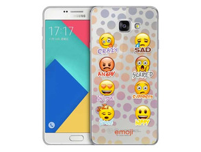 Funda TPU Transparente Crazy, Sad - Samsung Galaxy A3 2017 Emoji