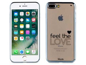 Comprar Funda TPU Transparente Feel The Love iPhone 7 Plus Words Funda TPU Transparente Feel The Love iPhone 7 Plus Words