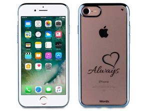 Funda TPU Transparente Love Always iPhone 7 Words