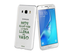 TPU caso transparente Vaso Samsung Galaxy J5 2016 Palavras