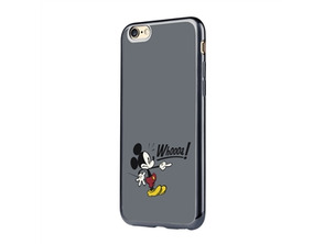 TPU Case + Black Galvanized Frame para Apple iPhone 7 Mickey Mouse
