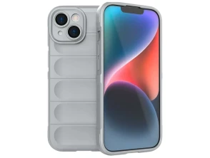 Comprar Base iPhone 15 Wave de silicone em Cinzento Claro Base iPhone 15 Wave de silicone em Cinzento Claro