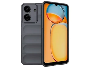Comprar Base de silicone Wave para Xiaomi Redmi 13C / Pouco C65 / Pouco M6 5G em Gris - CROCOCASE Base de silicone Wave para Xiaomi Redmi 13C / Pouco C65 / Pouco M6 5G em Gris - CROCOCASE