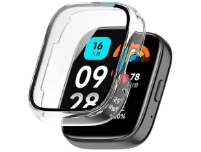 Comprar Base PC e Cristal Templado Xiaomi Redmi Watch 3 Active Transparente - CROCOCASE Base PC e Cristal Templado Xiaomi Redmi Watch 3 Active Transparente - CROCOCASE