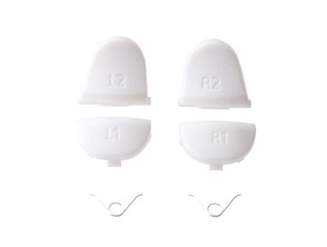 Gatilhos L1 L2 R1 R2 para Dualshock 4 Branco