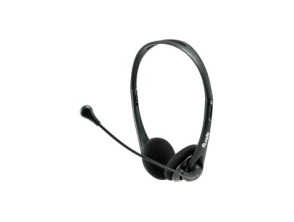 HEADSET Equip Life com Ligação Jack 3.5mm, Microfono Flexível, Controle de Volume e Mute - Cor Preto