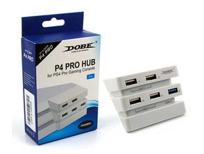Comprar HUB 5 Portos USB (2.0/3.0) Playstation 4 Pro (Dobe) Branco HUB 5 Portos USB (2.0/3.0) Playstation 4 Pro (Dobe) Branco