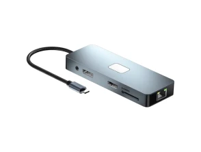 Comprar USB-C 11 em 1 a HDMI/VGA/RJ45/USB 3.2 - Prata 100W USB-C 11 em 1 a HDMI/VGA/RJ45/USB 3.2 - Prata 100W