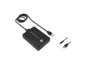 HUB USB 2.0 e 3.0 CONCEPTRONIC HUBBIES10B - 4 Portos, Cabo de 90cm