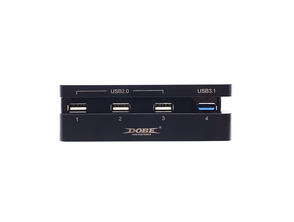 Comprar Hub USB 4 Portas Para PS4 Slim Preto Hub USB 4 Portas Para PS4 Slim Preto