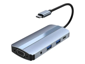 Comprar USB BYL-2105 8 em 1 USB-C Prata com VGA HDMI microSD TF - USB 3.0 2.0 Tipo C USB BYL-2105 8 em 1 USB-C Prata com VGA HDMI microSD TF - USB 3.0 2.0 Tipo C