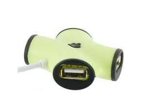 4-Port High Speed USB 2.0 Hub (Verde)