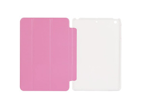 Comprar Folding Leather Cover Transparent PC Case for iPad Mini/Mini 2/Mini 3 Pink Folding Leather Cover Transparent PC Case for iPad Mini/Mini 2/Mini 3 Pink
