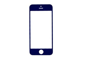 Comprar Cristal frontal para iPhone 5/5S/5C/SE Azul Oscuro Cristal frontal para iPhone 5/5S/5C/SE Azul Oscuro